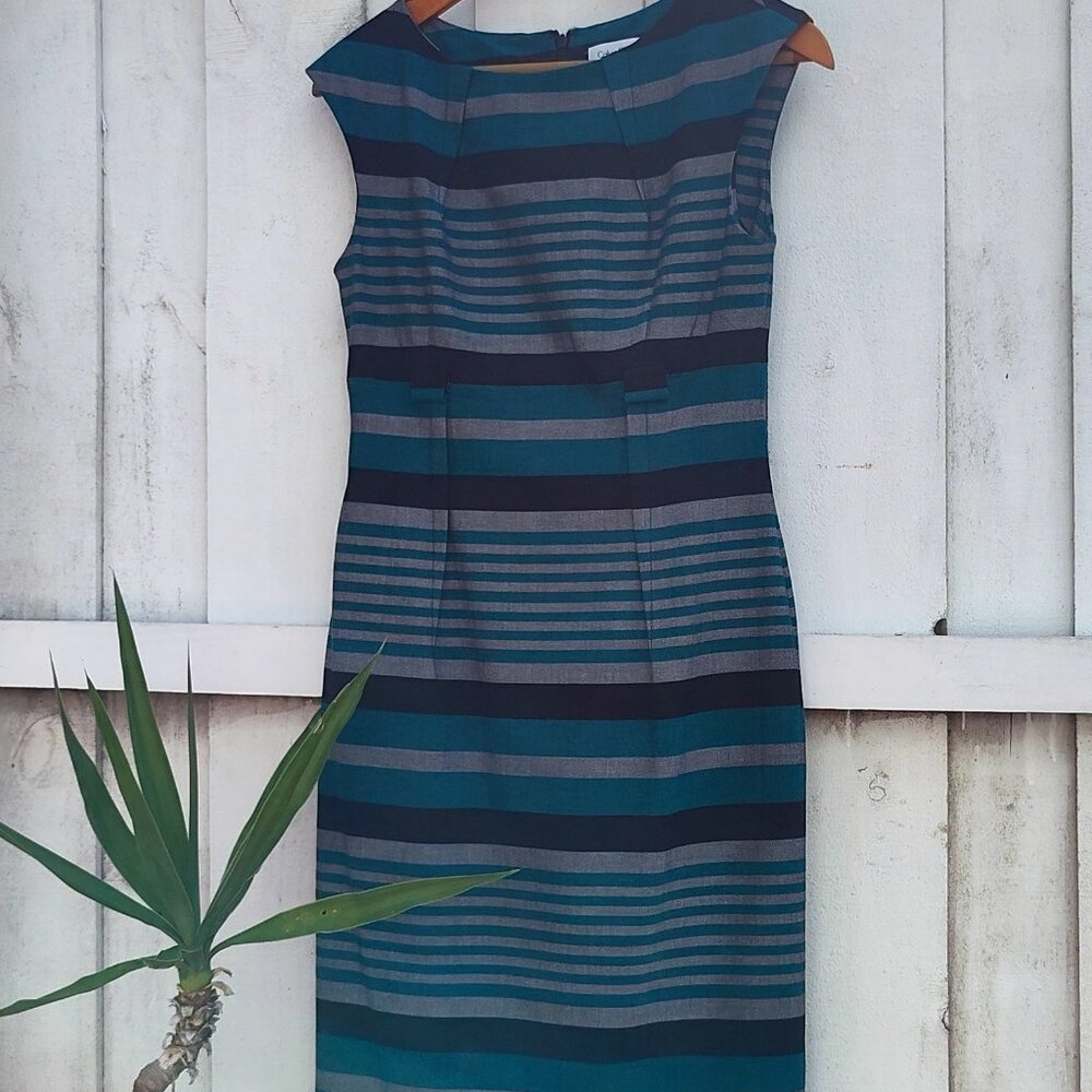 Calvin Klein, Cocktail Midi Sheath Dress, Size 4